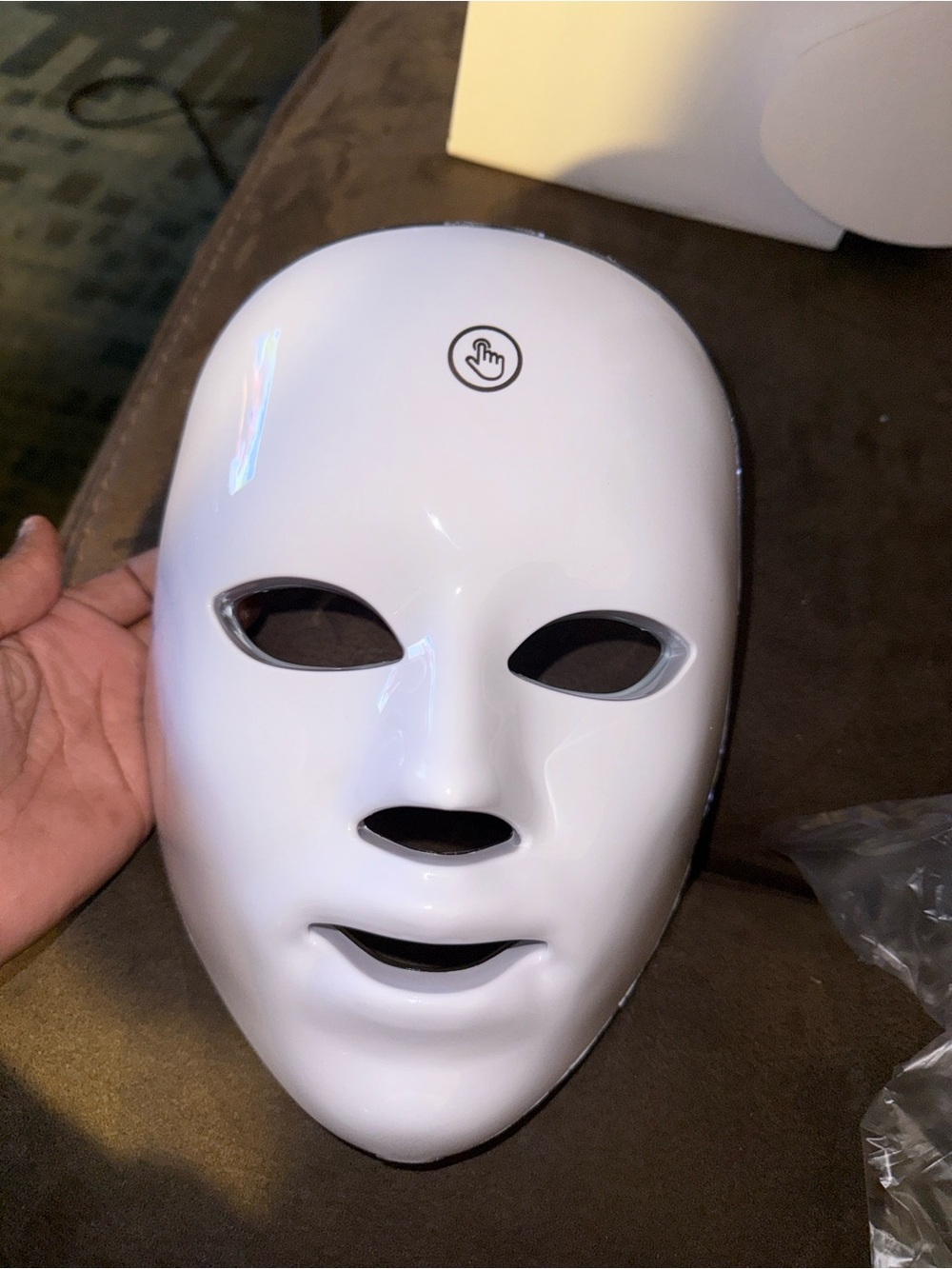 LED Face Mask for Skin Therapy - White
